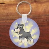 Little Star Giant/Standard/Miniature Schnauzer Sleutelhanger (Voorkant)