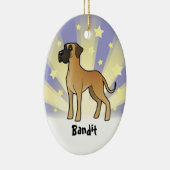 Little Star Great Dane Keramisch Ornament (Rechts)