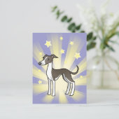 Little Star Greyhound/Whippet/Italy Greyhound Briefkaart (Staand voorkant)
