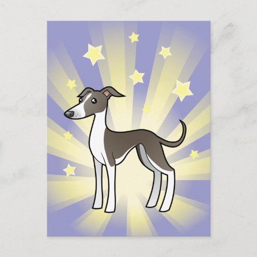 Little Star Greyhound/Whippet/Italy Greyhound Briefkaart (Voorkant)