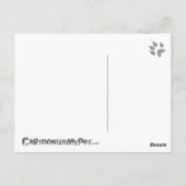 Little Star Guinee Pig (glad haar) Briefkaart (Achterkant)
