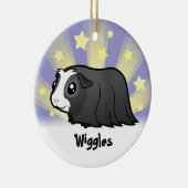 Little Star Guinee Pig (lang haar) Keramisch Ornament (Rechts)