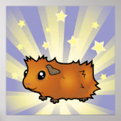 Little Star Guinee Pig (scruffy) Poster (Voorkant)