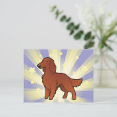 Little Star Irish / English / Gordon / R&W Setter Briefkaart (Staand voorkant)
