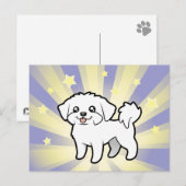 Little Star Maltese (puppy cut) Briefkaart (Voorkant / Achterkant)