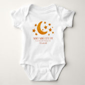 Little Star Name Moon & Star Waterverf Whimsical Romper (Voorkant)