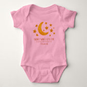 Little Star Name Moon & Star Waterverf Whimsical Romper (Voorkant)