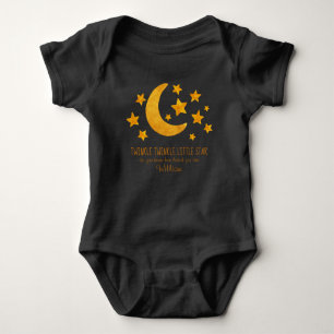 Little Star Name Moon & Star Waterverf Whimsical Romper