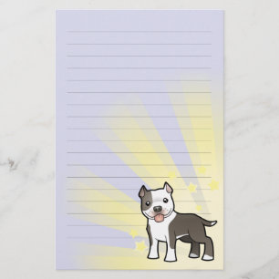 Little Star Pitbull/American Staffordshire Terrier Briefpapier
