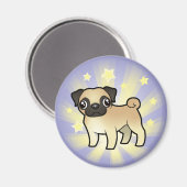 Little Star Pug Magneet (Voorkant / Achterkant)