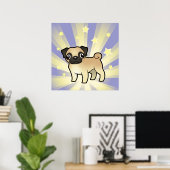 Little Star Pug Poster (Thuiskantoor)