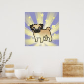 Little Star Pug Poster (Keuken)