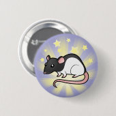 Little Star Rat Ronde Button 5,7 Cm (Voorkant /achterkant)