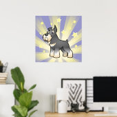 Little Star Schnauzer Poster (Thuiskantoor)