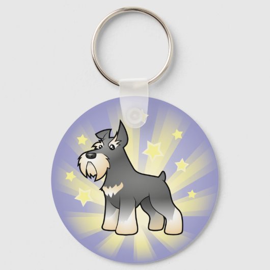 Little Star Schnauzer Sleutelhanger (Voorkant)