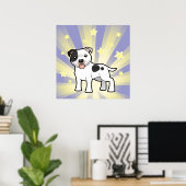 Little Star Staffordshire Bull Terrier Poster (Thuiskantoor)