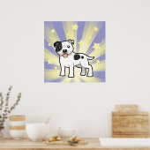 Little Star Staffordshire Bull Terrier Poster (Keuken)