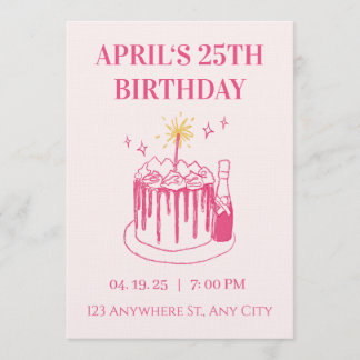 Little Star Turns 1 – Editable First Birthday Invi Kaart