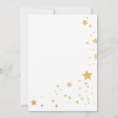 Little Star Woodland Fox Baby shower Kaart (Achterkant)