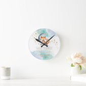 Little Star Woodland Fox Nursery Ronde Klok (Huis)