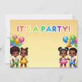 Little Stars Eerste Verjaardag Bash Kaart (Voorkant)