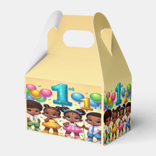 Little Stars First Birthday Bash Bedankdoosjes (Voorkant Zijde)