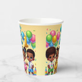 Little Stars First Birthday Bash Papieren Bekers (Links)