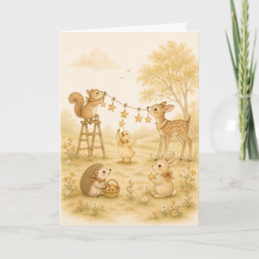 Little Stars Vriendschaps Groet Kaart (Voorkant)
