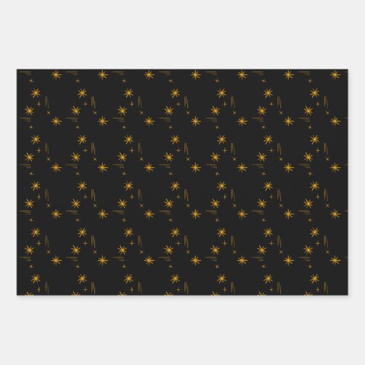 Little stars wrapping paper set of 3 (Voorkant 3)
