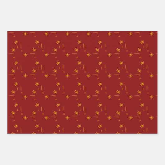 Little stars wrapping paper set of 3 (Voorkant 2)
