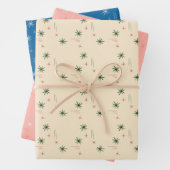 Little stars wrapping paper set of 3 (In situ)