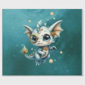 Little Steam Dragon – Professional Chaos Engineer. Cadeaupapier (Vlak)