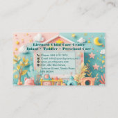 Little Steps Day Care Small Business QR Code  Visitekaartje (Achterkant)