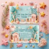 Little Steps Day Care Small Business QR Code  Visitekaartje