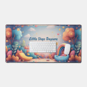 Little Steps Daycare Pastel Whimsical Personalized Bureaumat (Keyboard & Muis)