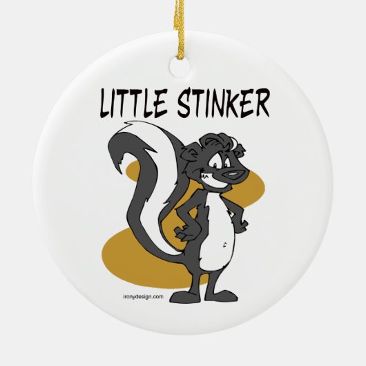 Little Stinker Keramisch Ornament (Achterkant)