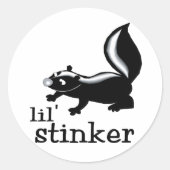 Little Stinker Ronde Sticker (Voorkant)