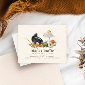 Little Stinker Skunk Baby shower Diaper Raffle Informatiekaartje