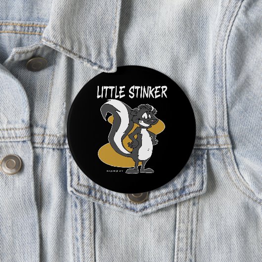 Little Stinker Skunk Ronde Button 4,0 Cm (In situ)