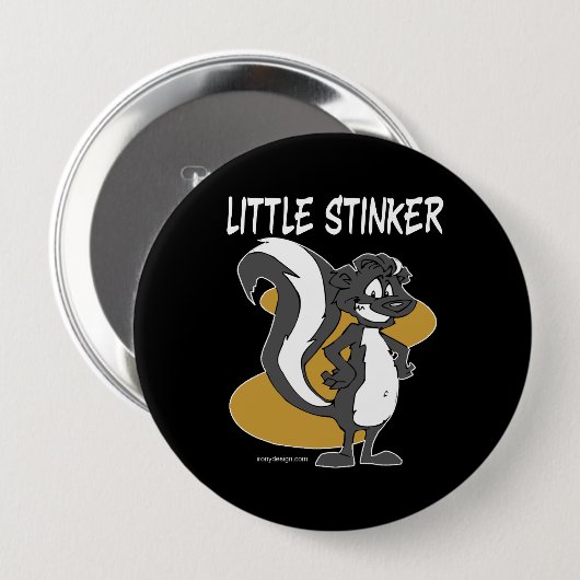 Little Stinker Skunk Ronde Button 4,0 Cm (Voorkant /achterkant)