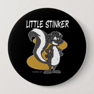 Little Stinker Skunk Ronde Button 4,0 Cm