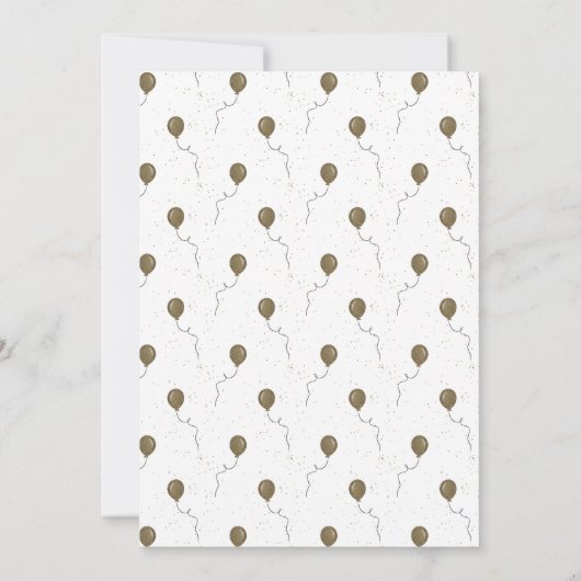 Little Stinker, Skunk, Woodland Birthday Party Kaart (Achterkant)