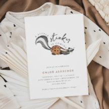 Little Stinker Woodland Animal Baby shower