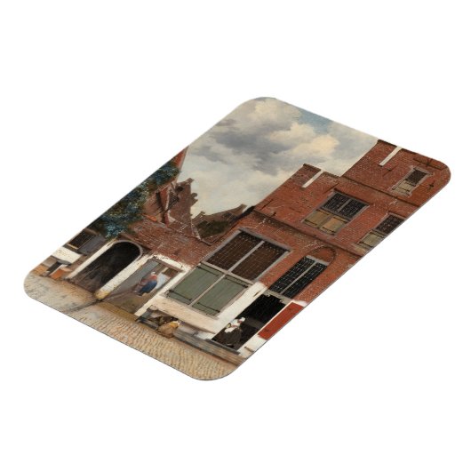 Little Street Johannes Vermeer Magneet (Linkerzijde)