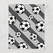 Little Striker Voetbal Budget 1e Verjaardag Uitnod (Achterkant)