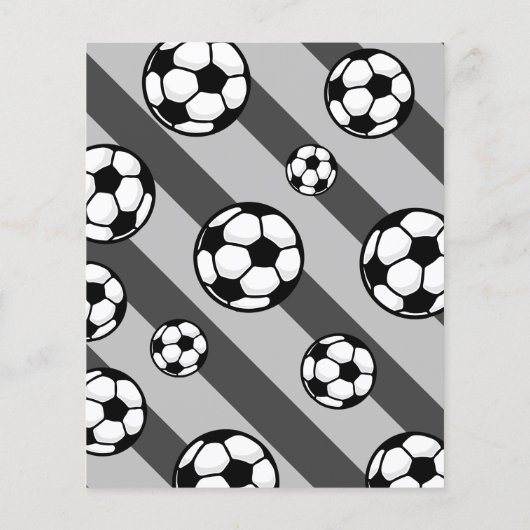 Little Striker Voetbal Budget Verjaardag Uitnodigi (Achterkant)