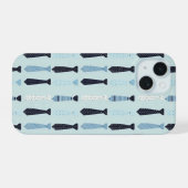 Little Stropdassen Schattige Pattern iPhone 15 Case (Achterkant horizontaal)