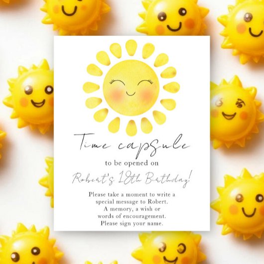Little Sun Tijdscapsule 1e verjaardag Poster
