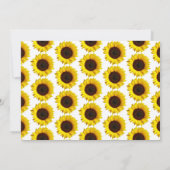 Little Sunflower 1st Birthday Foto Kaart (Achterkant)