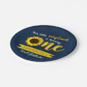 Little Sunflower 1st Birthday Paper Bord (Gekanteld)